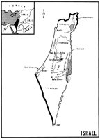 Israel map by Dick Oakes