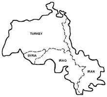 Kurdish Inhabitation map