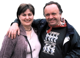 Yves and France Borque-Moreau on their 25th wedding anniversary