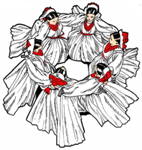 Stockton Folk Dance Camp t-shirt drawing